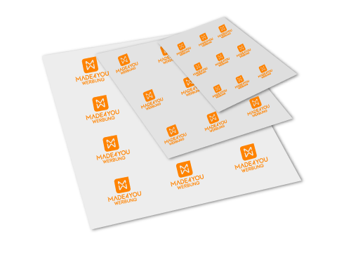 Faire imprimer des étiquettes sur feuille ou sur rouleau Made4you Publicité Luxembourg Wasserbillig Trèves Konz