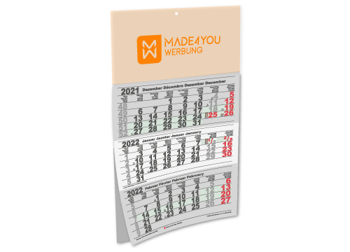 Faire imprimer un calendrier Made4you Publicité Luxembourg Wasserbillig Trèves Konz